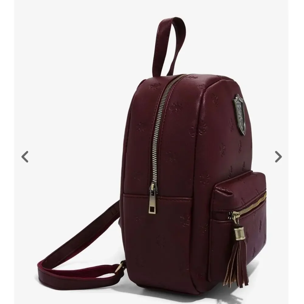 BIOWORLD Women's Harry Potter Gryffindor Mini Burgundy Backpack Nwt